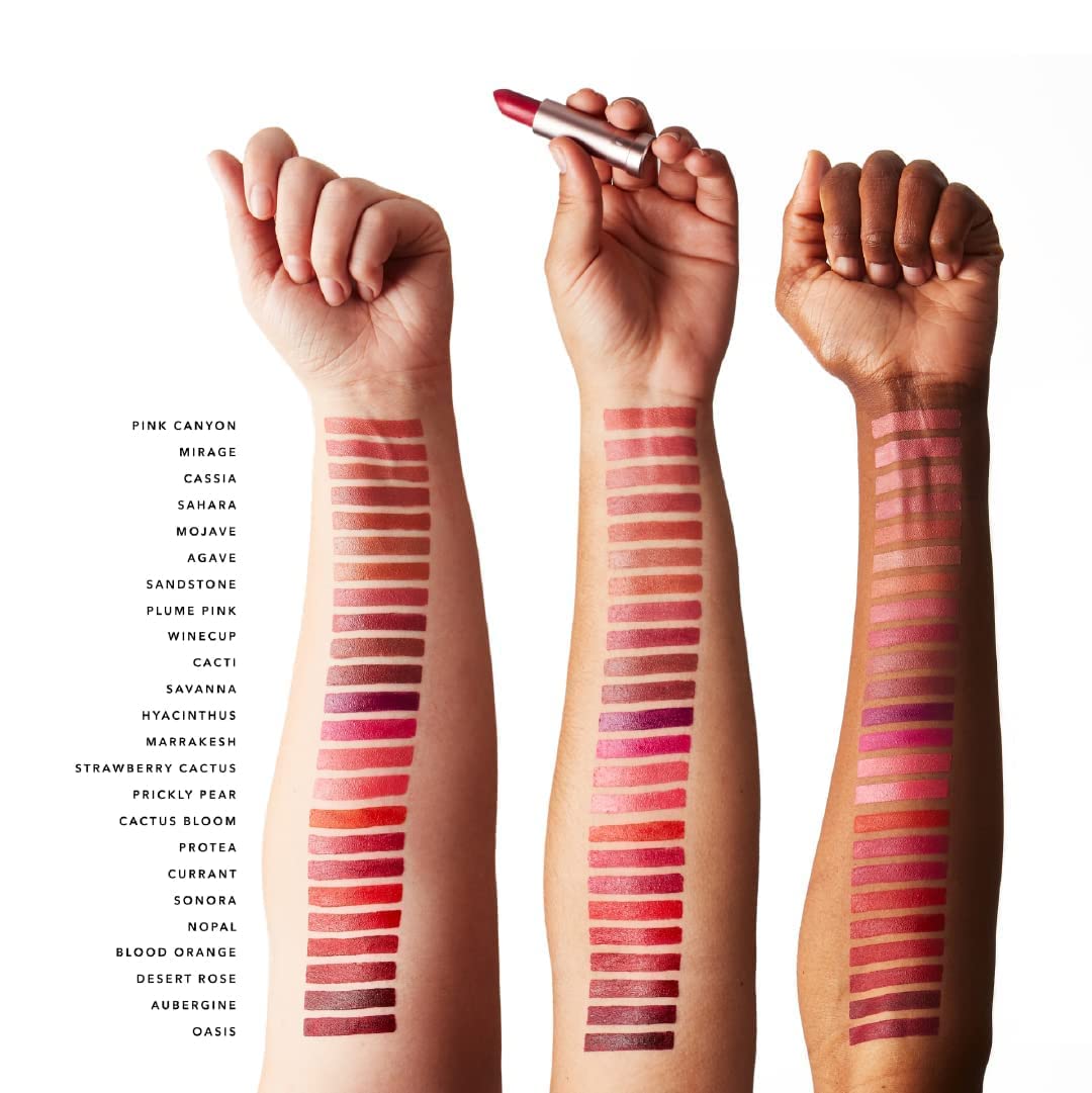 100% PURE Cocoa Butter Matte Lipstick Sahara – Deep Neutral Nude, Vegan Fruit Pigmented, All-Day Moisture