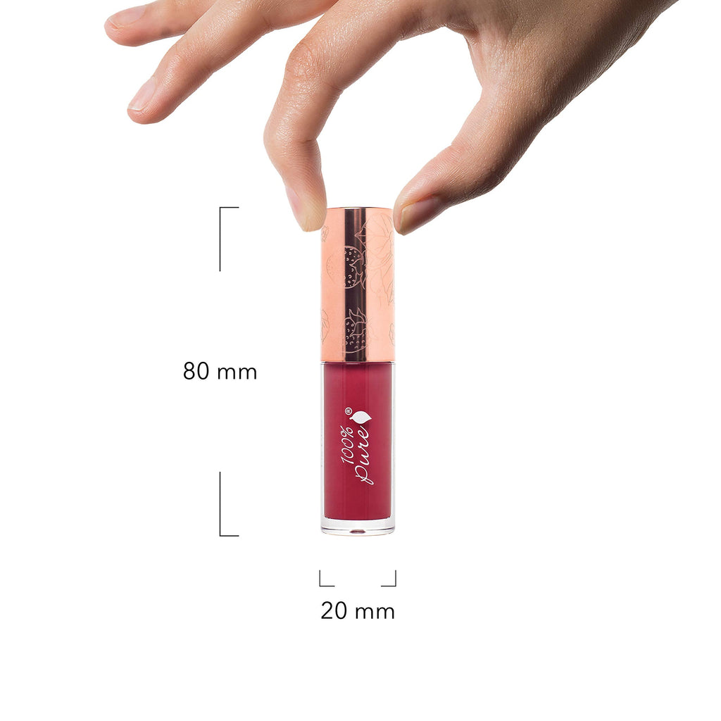 100% Pure Lip Gloss – Pomegranate Wine, Fruit Pigmented, High Shine & Moisturizing