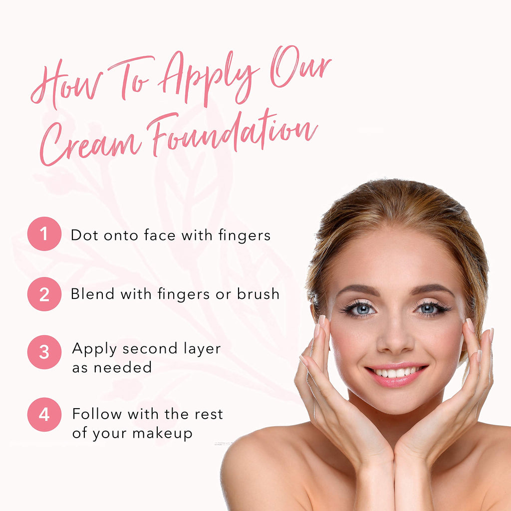 100% PURE Cream Foundation Concealer Sand – Matte, Hydrating, Vegan for Light/Medium Neutral Skin
