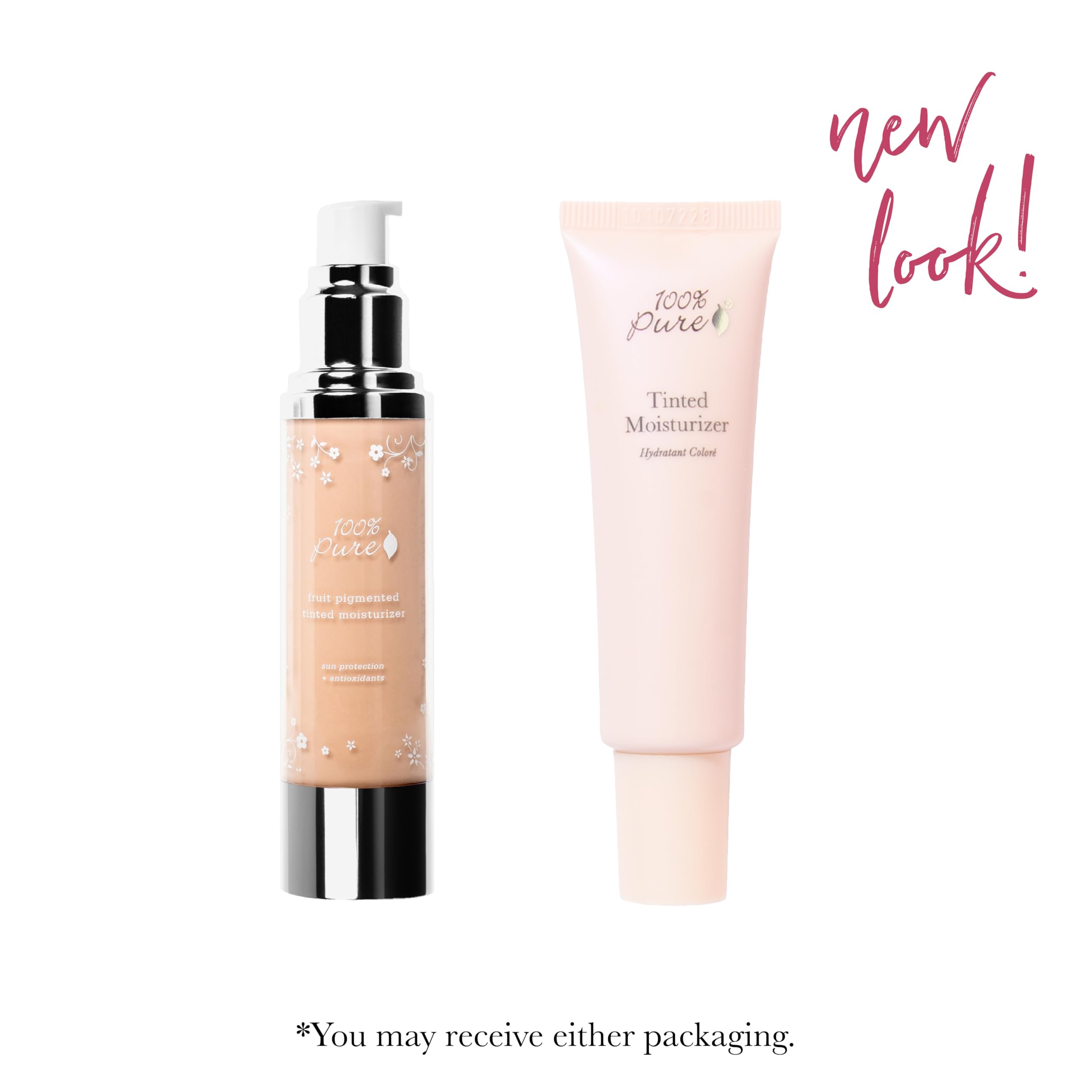 100% PURE Tinted Moisturizer Anti-Aging – Alpine Rose, Light to Medium, Dewy Glow