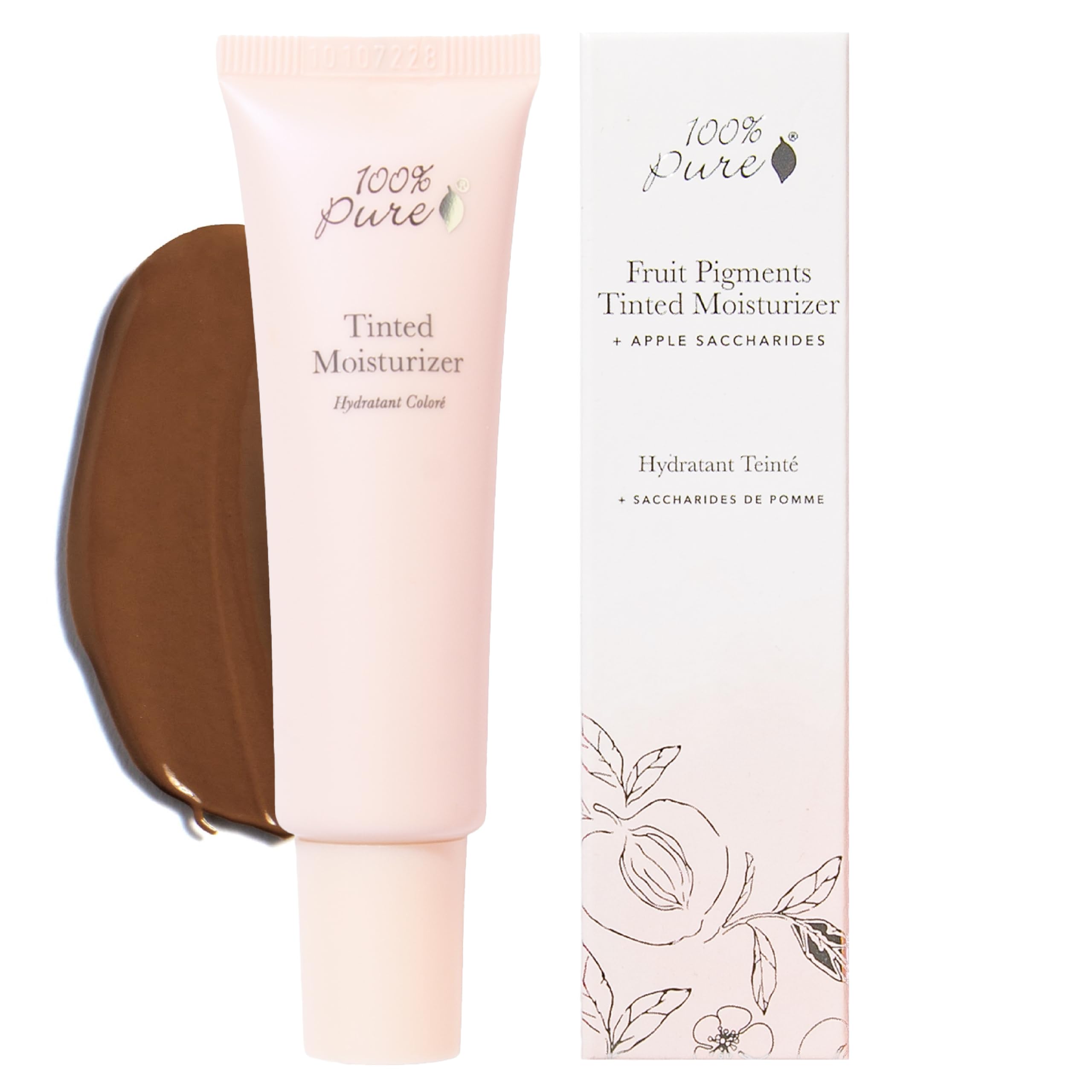 100% PURE Tinted Moisturizer – Cocoa Light/Medium, Dewy Finish, Vegan, 1 oz
