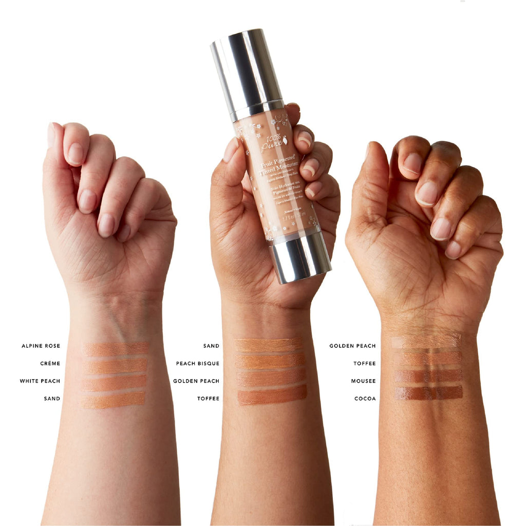 100% PURE Tinted Moisturizer – Cocoa Light/Medium, Dewy Finish, Vegan, 1 oz