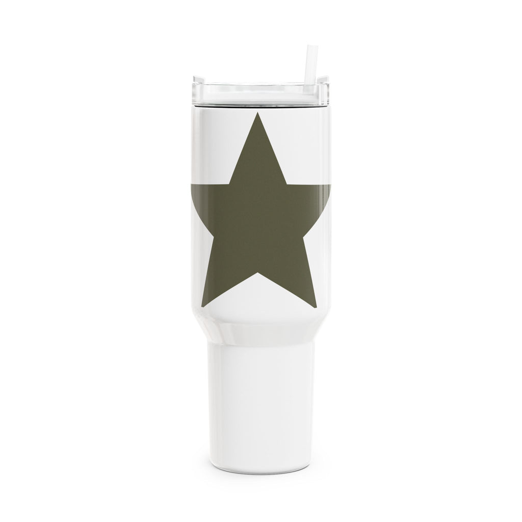 40oz Star Tumbler – Insulated Travel Mug with Handle