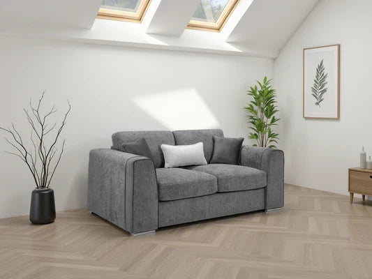 Naples 2-Seater Sofa: Plush Chenille Upholstery, Removable Cushions