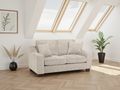 Nebraska 2-Seater Sofa: Plush Fabric, Removable Cushions, Sturdy Wooden Feet