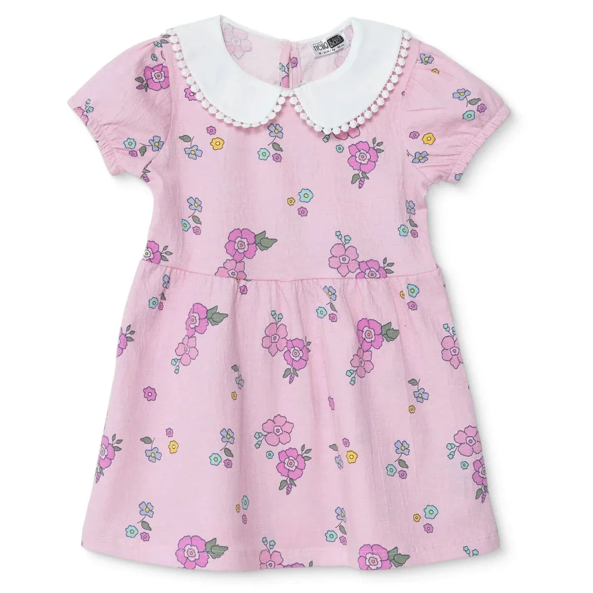 HelloBaby Baby Shirt Collar Short Sleeve Dress (6-9 Months to 4-5 Years)