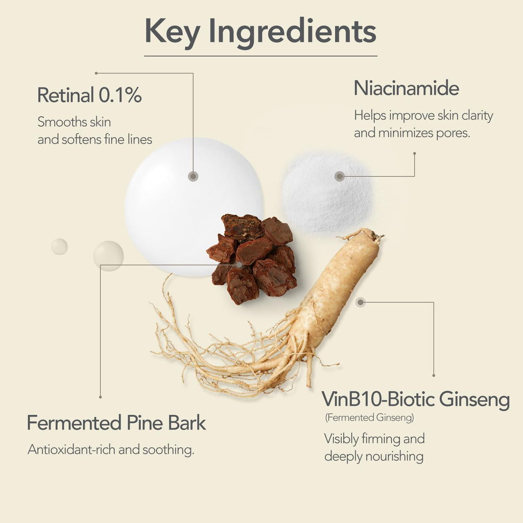 107 VINBIOME Retinal Serum 0.1% Retinal & Ginseng – Hydration & Firming