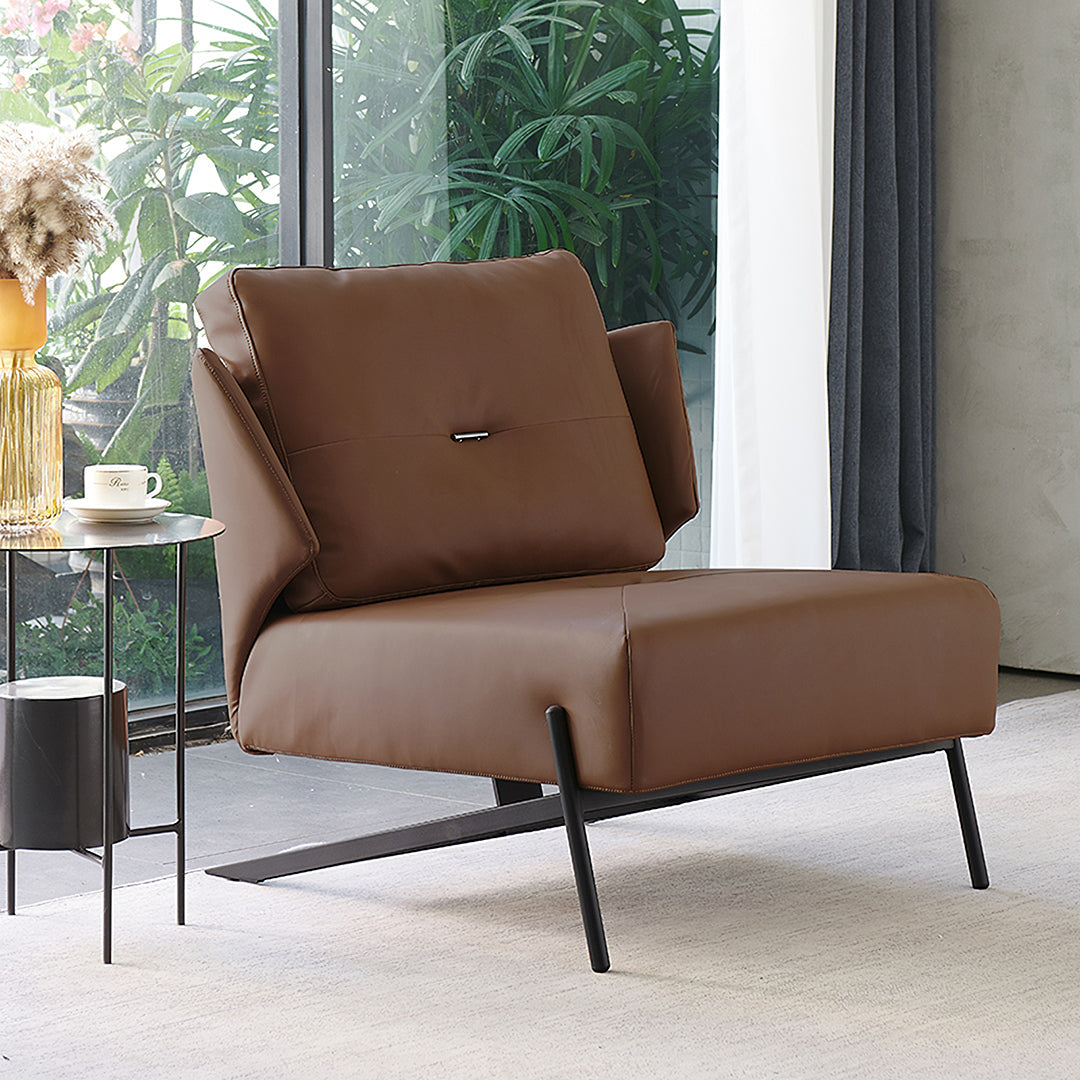 Karpov Tige Accent Leather Chair, Armchair, More Colours