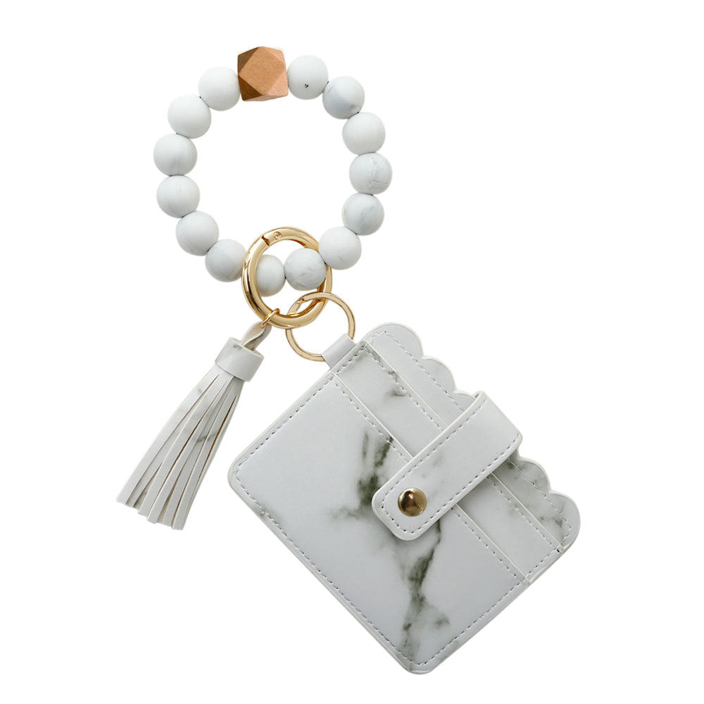 Silicone Bracelet Wrist Keychain Pendant