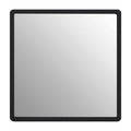 Large Black Wall Mirror with Gold Edge | Trosa