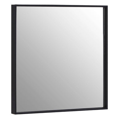 Matt Black Small Square Wall Mirror | Loretta