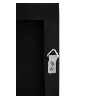 Matt Black Small Square Wall Mirror | Loretta