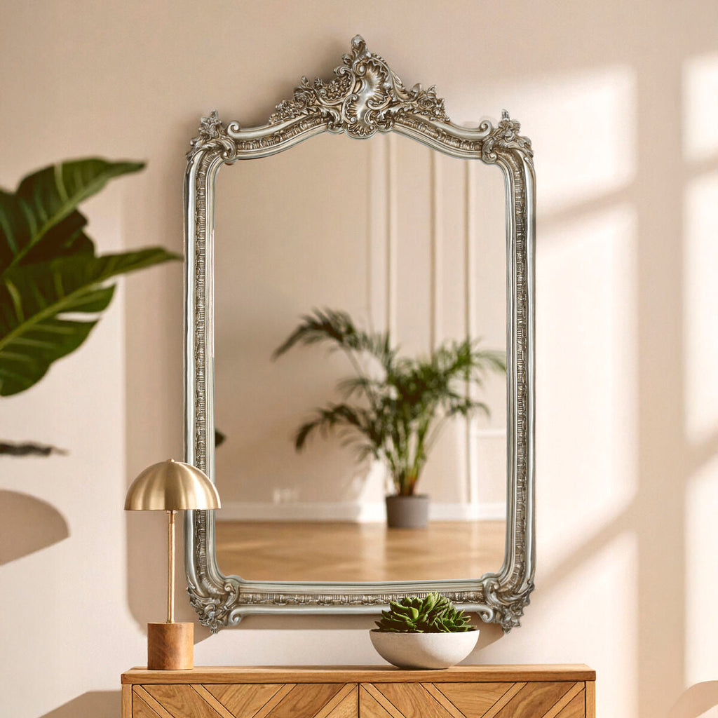 Adelere Champagne Floral Wall Mirror