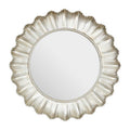Adelere Champagne Scallop Round Wall Mirror