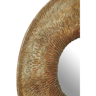 Faiza Gold Large Textured Wall Mirror
