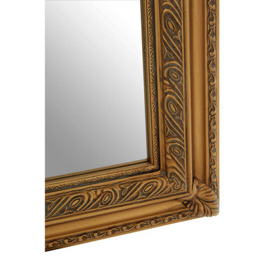 Andrey Gold Wall Mirror with Filigree Frame