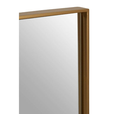 Ando Gold Medium Square Wall Mirror with Sleek Rim