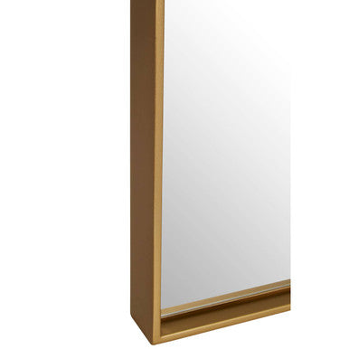 Ando Gold Medium Square Wall Mirror with Sleek Rim