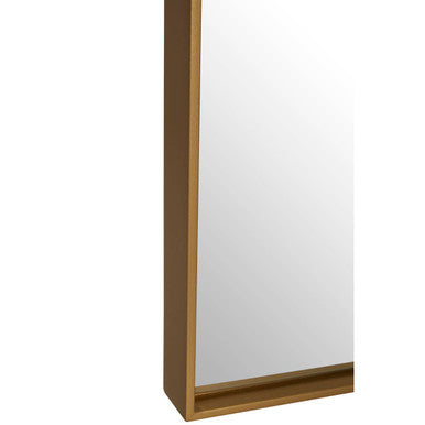 Ando Gold Large Square Wall Mirror with Sleek Rim