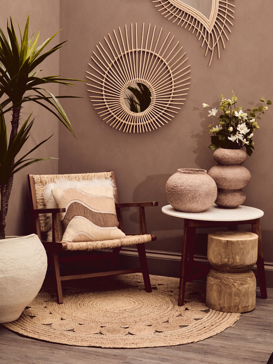 Mataram Natural Rattan Wall Mirror