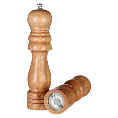 Natural Origins Rubberwood Tall Salt and Pepper Set