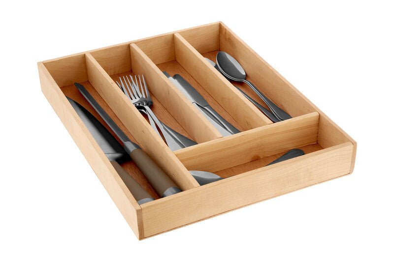 Bessan Birchwood 5 Compartment Cutlery Tray