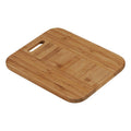 Aleki Natural Bamboo Round Edge Chopping and Serving Board with Handle