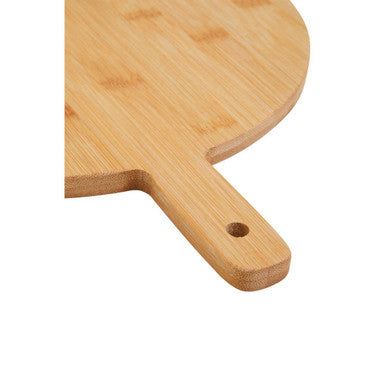 Aleki Natural Bamboo Round Paddle Chopping and Serving Board