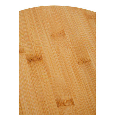 Aleki Natural Bamboo Round Paddle Chopping and Serving Board