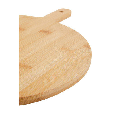 Aleki Natural Bamboo Round Paddle Chopping and Serving Board