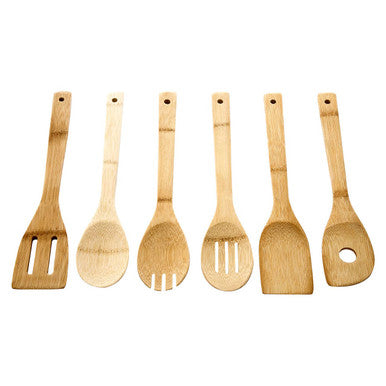 Aleki 6 Piece Bamboo Kitchen Utensil Set