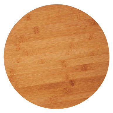 Aleki Natural Bamboo Lazy Susan with Three Footed Base
