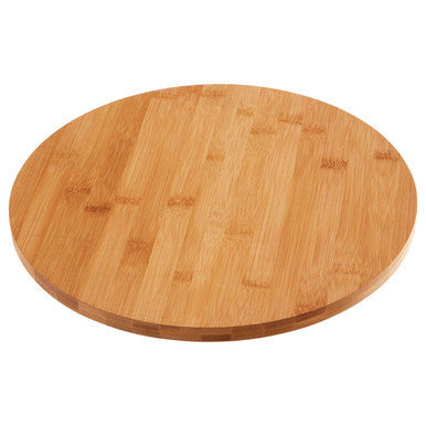 Aleki Natural Bamboo Lazy Susan with Three Footed Base