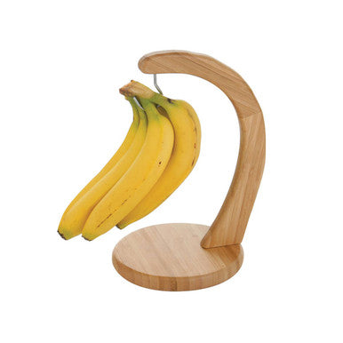 Aleki Natural Bamboo Banana Hanger with Metal Hook