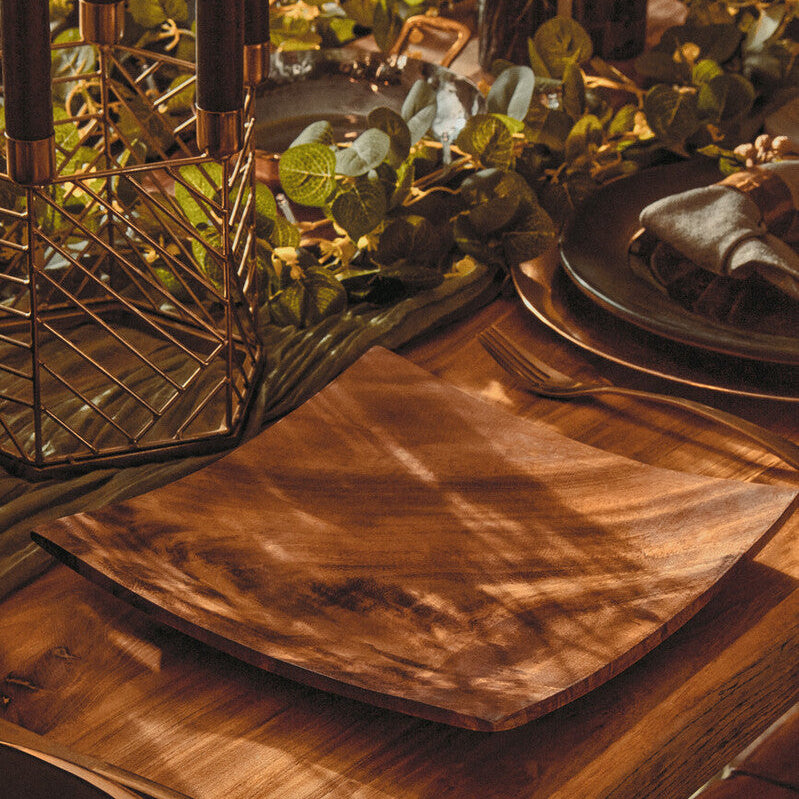 Kora Acacia Square Serving Platter
