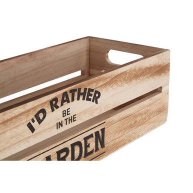 Naresso Natural Wood Planter and Herb Crate