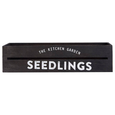 Naresso Black Wood Planter And Herb Crate