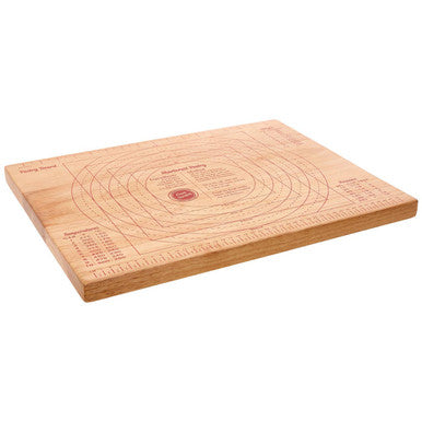 From Scratch Rubberwood Pastry Board with Measurement Markings