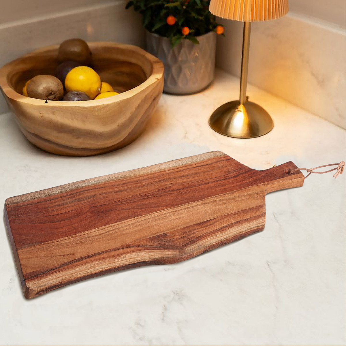 Socorro Acacia Large Irregular Paddle Chopping And Serving Board