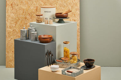 Kora Olive Wood Flat Salad Servers