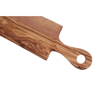 Kora Rectangular Padle Serving Board in Olive Wood