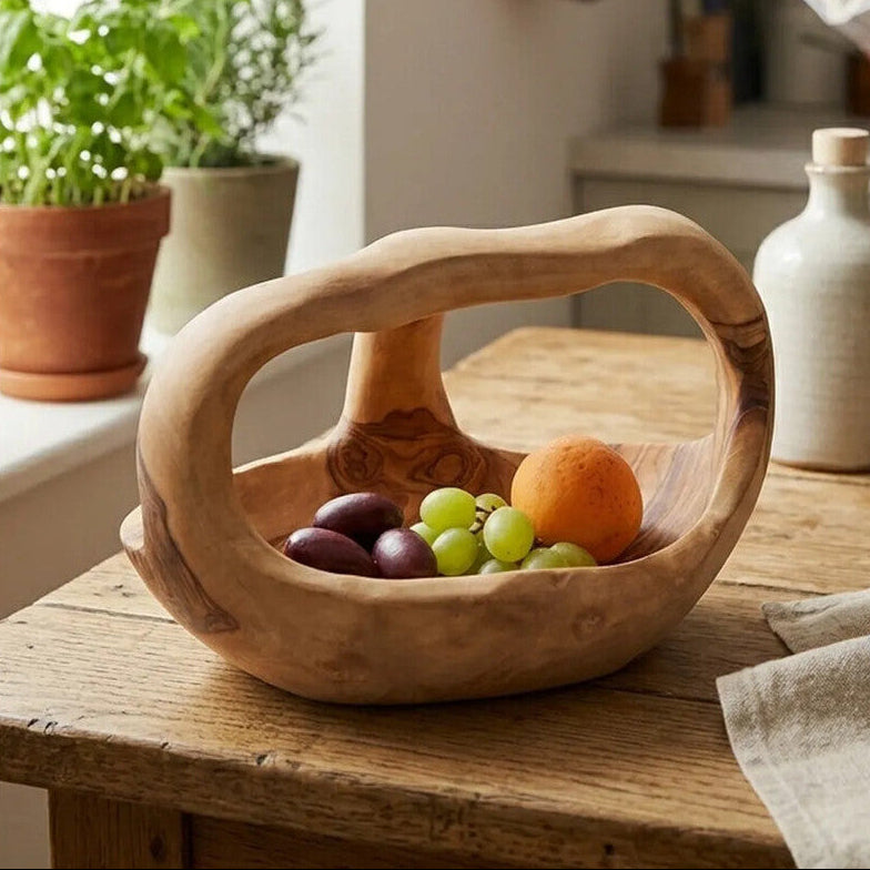 Kora Olive Wood Fruit Bowl