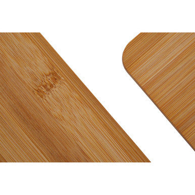 Aleki Natural Bamboo Set of 3 Chopping and Serving Boards with Rings