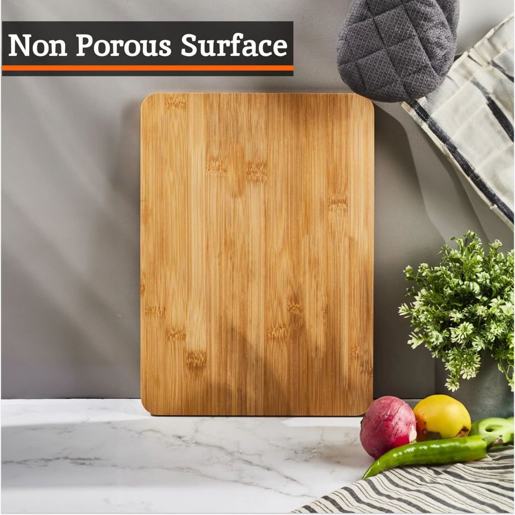 Aleki Natural Bamboo Set of 3 Chopping and Serving Boards