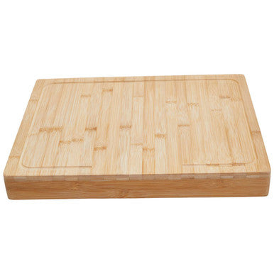 Aleki Natural Bamboo Rectangular Worktop Saver and Serving Board