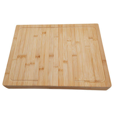 Aleki Natural Bamboo Rectangular Worktop Saver and Serving Board