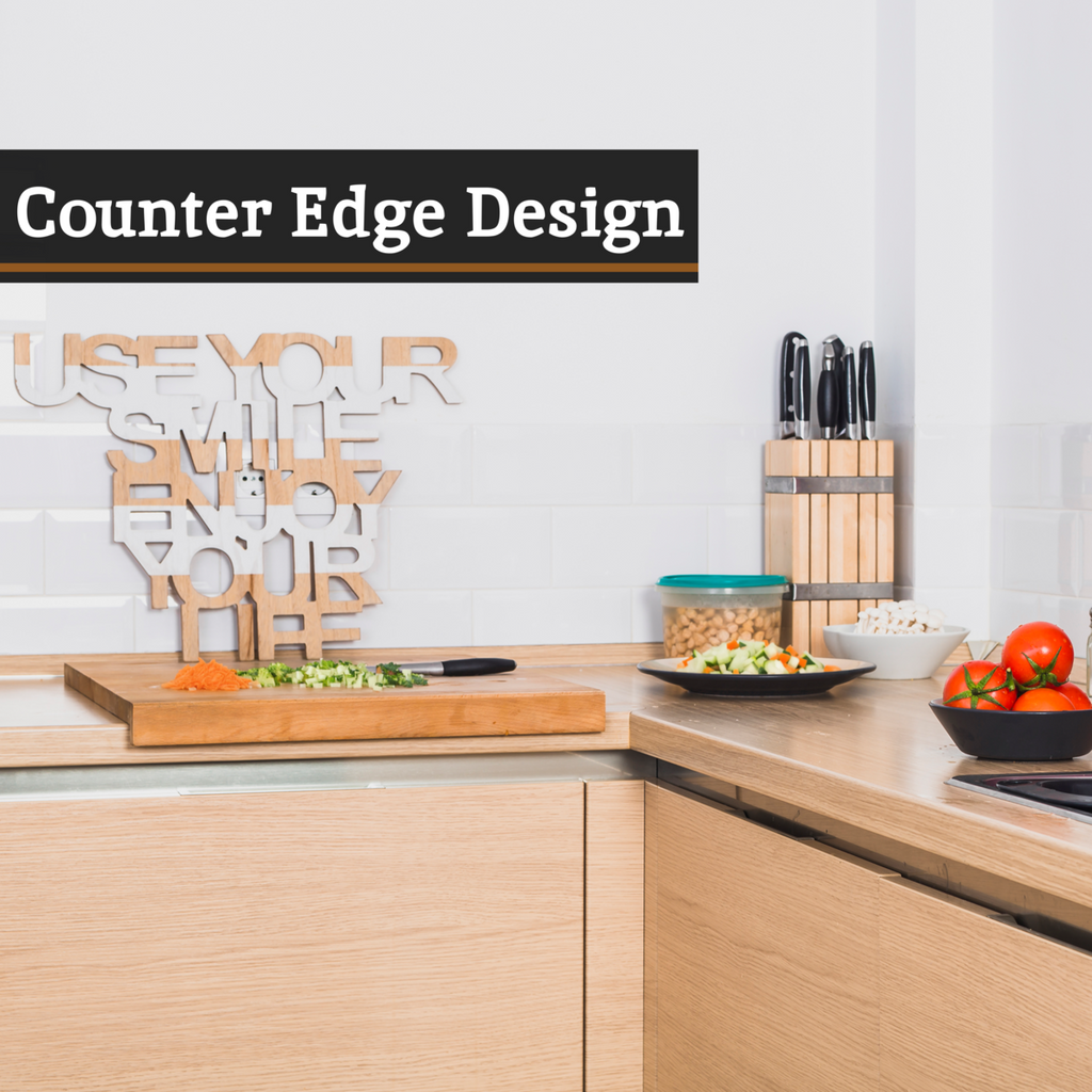Aleki Natural Bamboo Rectangular Worktop Saver and Serving Board