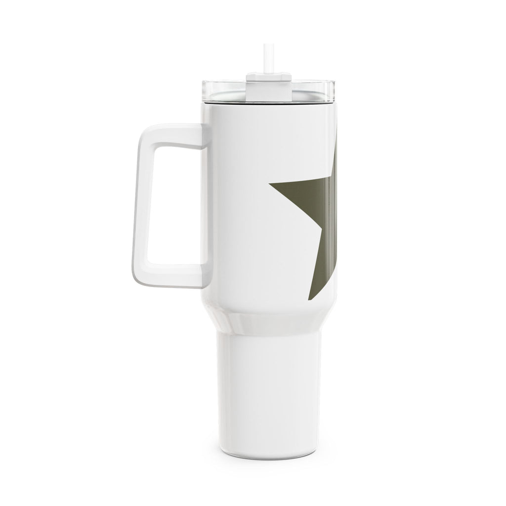 40oz Star Tumbler – Insulated Travel Mug with Handle