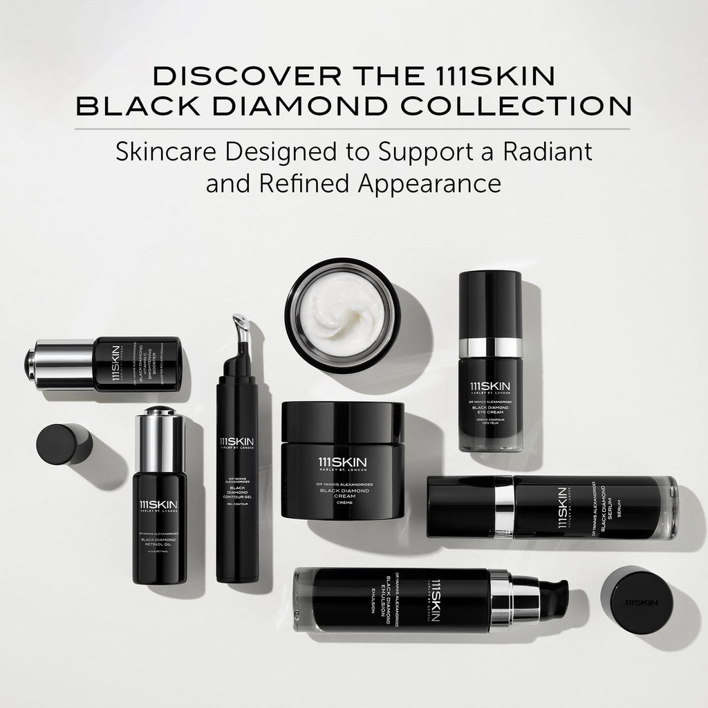 111SKIN Black Diamond Contour Firming Mask | Overnight Hydration with Hyaluronic Acid & Diamond Peptides