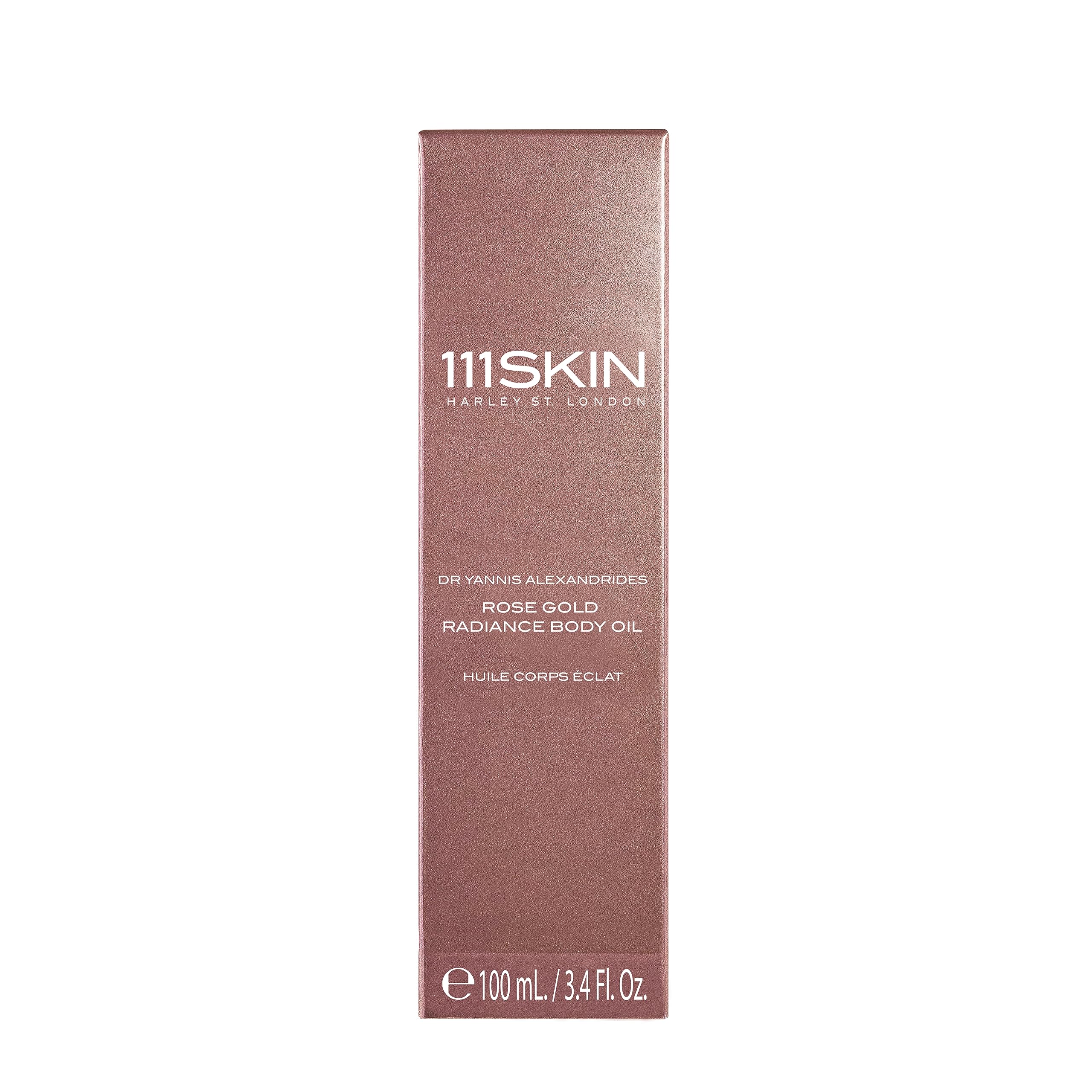 111SKIN Rose Gold Radiance Body Oil – Non-Greasy Hydration with Damask Rose, Green Microalgae & Chamomile (3.4 oz)
